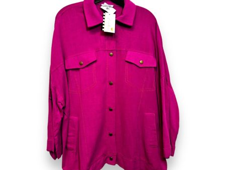 Top Long Sleeve By White Birch In Pink, Size: 2x Online