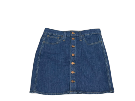 Skirt Mini & Short By Madewell In Blue Denim, Size: 8 Online now