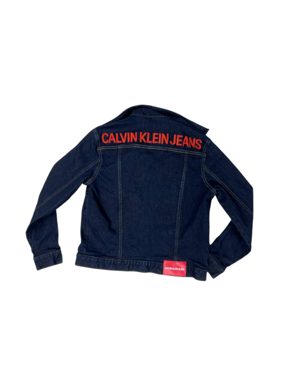 Jacket Denim By Calvin Klein In Blue Denim, Size: Xs Fashion