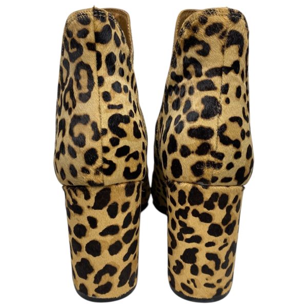 Boots Ankle Heels By Steve Madden In Animal Print, Size: 9.5 For Cheap