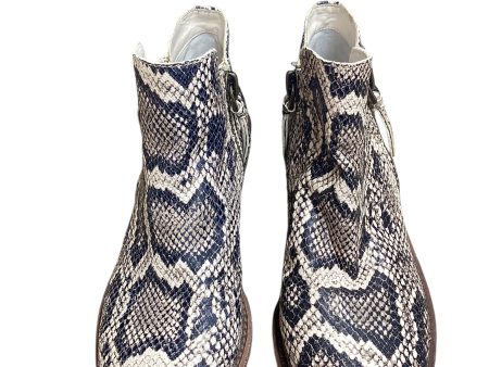 Boots Ankle Heels By Gianni Bini In Snakeskin Print, Size: 8 Sale