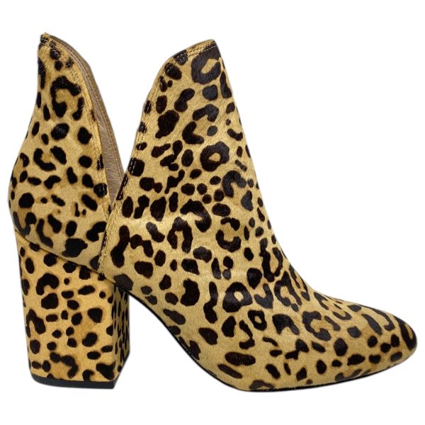 Boots Ankle Heels By Steve Madden In Animal Print, Size: 9.5 For Cheap