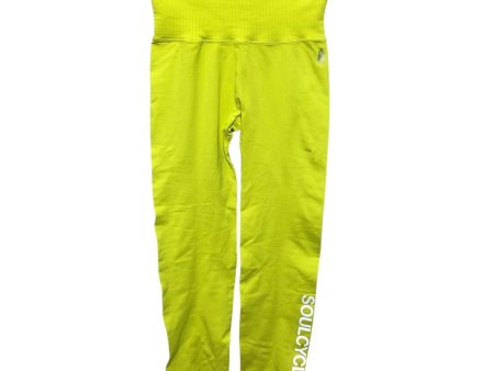 Athletic Leggings By Free People In Chartreuse, Size: L For Sale