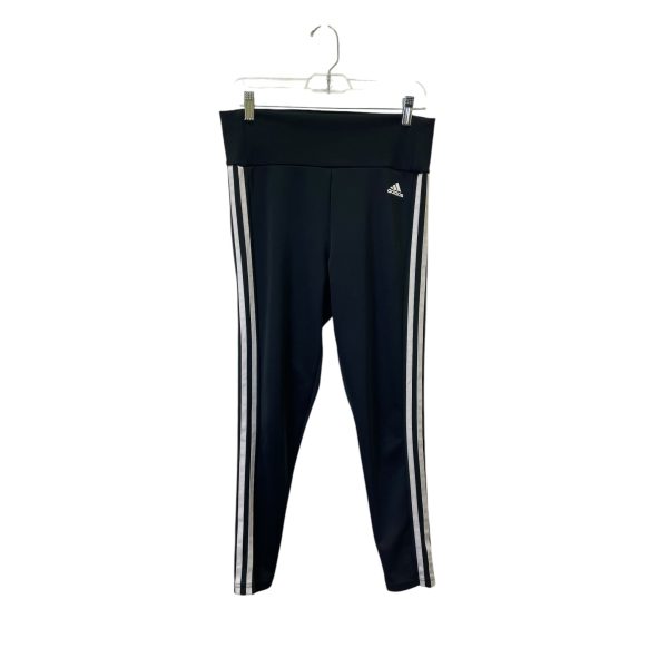 Athletic Leggings By Adidas In Black & White, Size:M For Discount