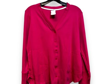 Cardigan By Isaac Mizrahi Live Qvc In Hot Pink, Size: M on Sale