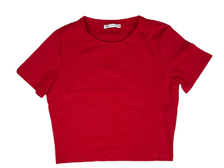 Top Short Sleeve By Zara In Red, Size: M Online now