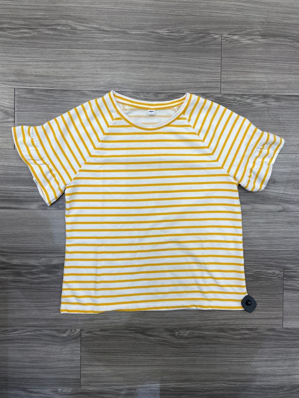 Top Short Sleeve By Old Navy In Striped Pattern, Size: L Online now