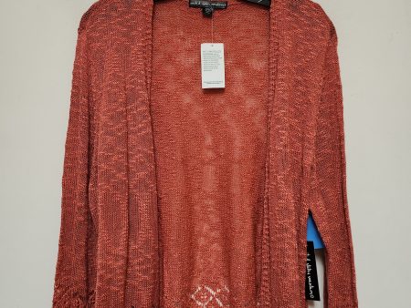 Sweater Cardigan By United States Sweaters In Red, Size: Xxl Cheap