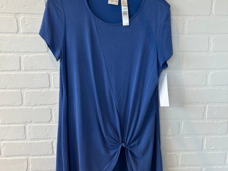 Tunic Short Sleeve By Chicos In Blue, Size: M Online Hot Sale