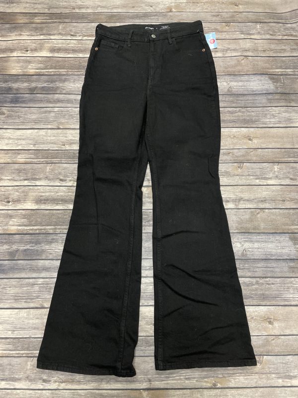 Jeans Flared By Old Navy In Black Denim, Size: 8 Online now