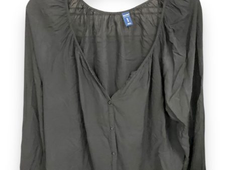 Top Long Sleeve By Old Navy In Black, Size: Xl Fashion