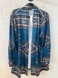 Cardigan By  bloomchic In Blue & Brown, Size: Xl Discount