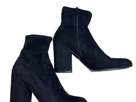 Boots Ankle Heels By Steve Madden In Black, Size: 9 For Sale