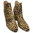 Boots Ankle Heels By Steve Madden In Animal Print, Size: 9.5 For Cheap