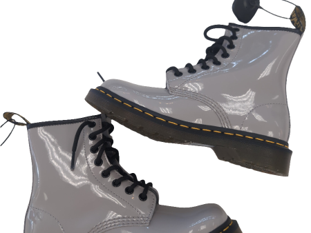 Boots Ankle Flats By Dr Martens In Grey, Size: 6 Cheap