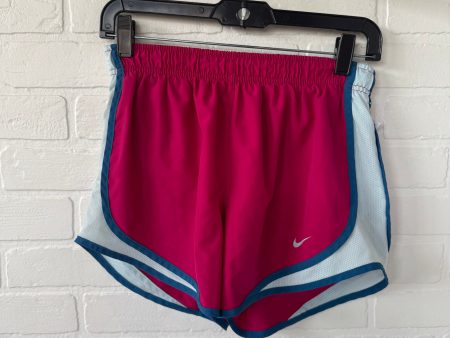 Athletic Shorts By Nike In Blue & Pink, Size: 4 Hot on Sale