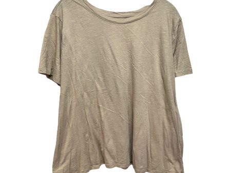 Top Short Sleeve Basic By Ana In Beige, Size: 2x Online