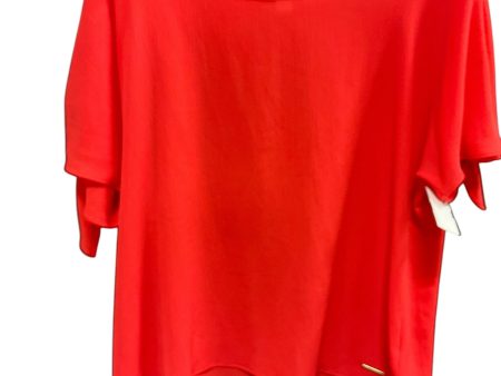 Top Short Sleeve Designer By Michael By Michael Kors In Orange, Size: L Sale