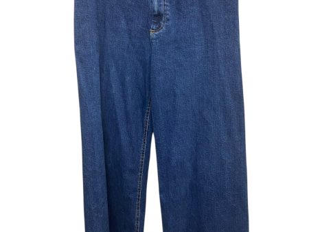 Jeans Wide Leg By Zara In Blue, Size: 12 For Cheap