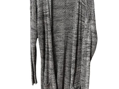 Sweater Cardigan By Maurices In Black & White, Size: 1x For Cheap