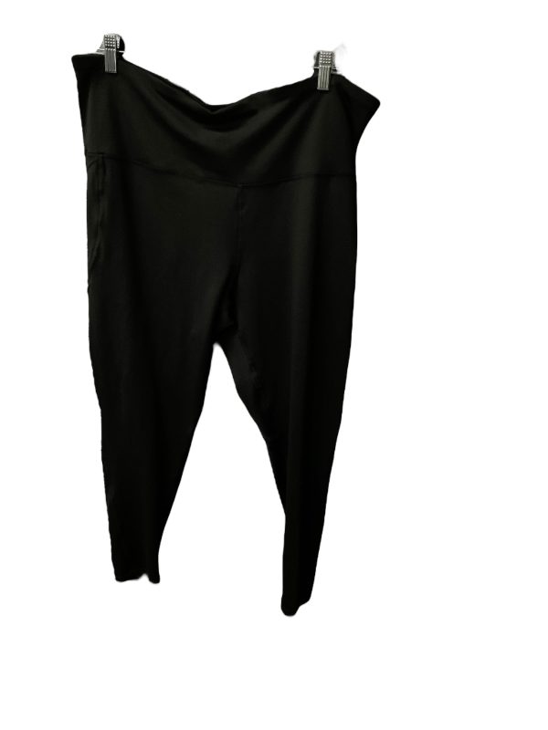 Athletic Leggings By Adrienne Vittadini In Black, Size: 26 For Sale