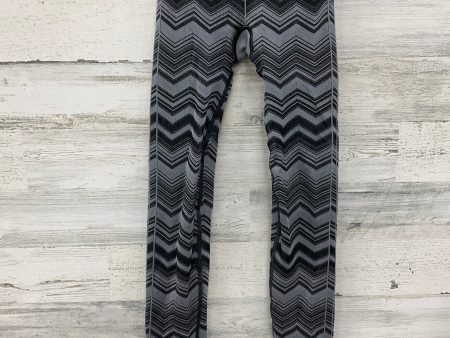 Athletic Leggings By Lululemon In Black & Grey, Size: Xs Discount