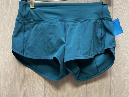 Athletic Shorts By Lululemon In Teal, Size: 4 Sale