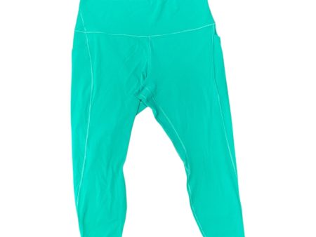 Athletic Leggings By Lululemon In Green, Size: 18 Cheap