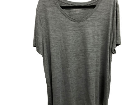 Top Short Sleeve Basic By Amazon Essentials In Grey, Size: 2x Sale