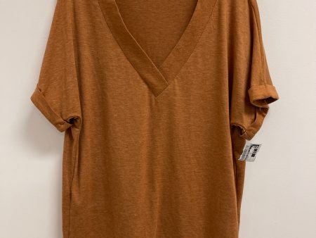 Top Short Sleeve Basic By Clothes Mentor In Orange, Size: L Discount