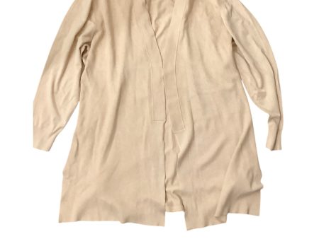 Sweater Cardigan By Worthington In Tan, Size: 2x Online Sale