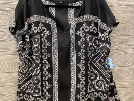 Top Short Sleeve By Talbots In Black, Size: 2x Cheap