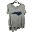 North Carolina Born & Raised Top Short Sleeve By Altard State In Grey, Size: M Online Sale