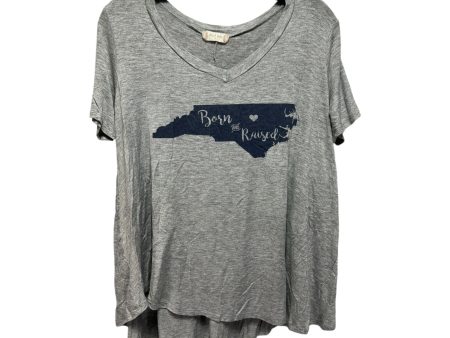 North Carolina Born & Raised Top Short Sleeve By Altard State In Grey, Size: M Online Sale