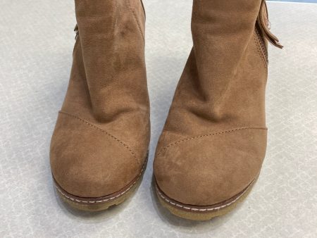 Boots Ankle Heels By Toms In Tan, Size: 7 Fashion