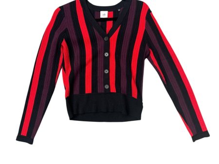 Cardigan By Cabi In Black & Red, Size: M Online Hot Sale