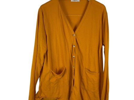 Cardigan By Clothes Mentor In Yellow, Size: 2x Online Sale