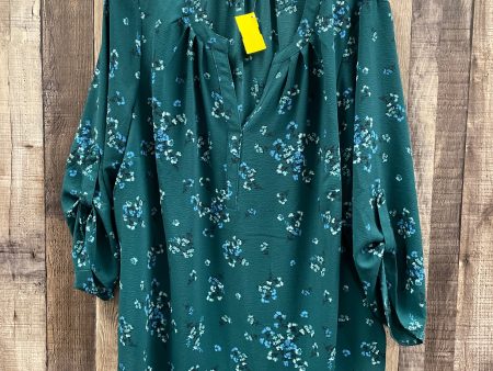 Top 3 4 Sleeve By 41 Hawthorn In Green, Size: 1x For Discount