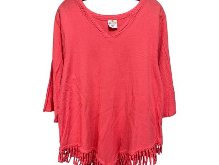 Fringe Tunic 3 4 Sleeve By Seafolly In Pink, Size: M Online now