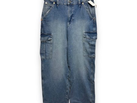 90s loose cargo Jeans Wide Leg By Gap In Blue Denim, Size: 6 Sale